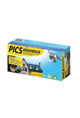 Kit Anti-pigeons 10 Mètres - Pics à Coller, Modules De 50 Cm Sécables, Protection 15-20 Cm De Haut, 1 Tube De Colle Inclus