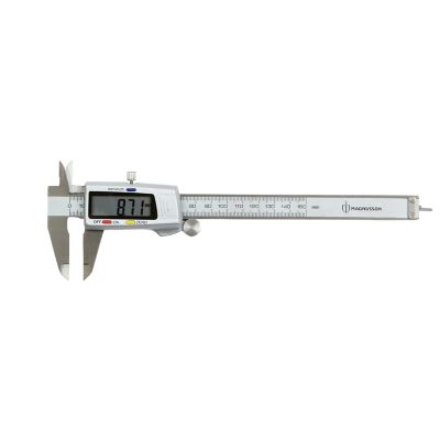Pied à coulisse numérique Magnusson longueur de mesure 0 à 150 mm précision 0,02 mm en acier inoxydable