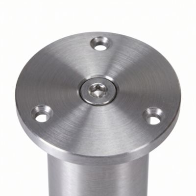 Pied ajustable coloris métal Diall ø38 x 100-118 mm aluminium