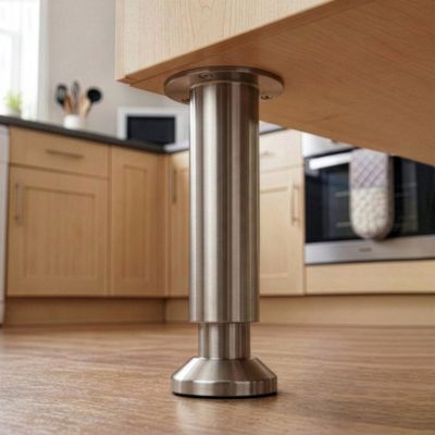 Pied ajustable Diall ø38 x 120-138 mm aluminium