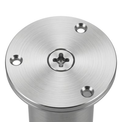 Pied ajustable Diall ø38 x 150-168 mm aluminium mat