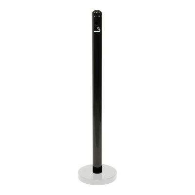 Pied cendrier - Noir - 100cm (socle non inclus) - Securit