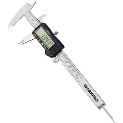 Pied à coulisse numérique 150 mm WORKPRO WP266004, acier inoxydable et écran LCD