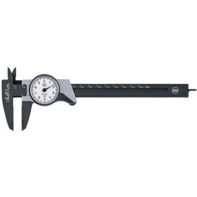Pied à coulisse pour horlogerie 150 mm dialMax 27082 étalonné - lecture 0,1 mm