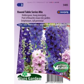 Pied-d'Alouette vivace des jardins Round Table Series mix - Graines De Fleurs Vivaces - Ca. 0,3 g