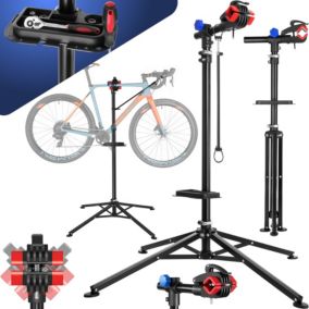 Pied d'atelier vélo Support de montage Pliable, pour tous les modèles courants