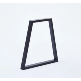 Pied de banc modèle trapèze Mottez H. 40 cm métal noir