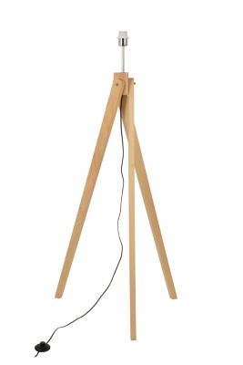 Pied de lampadaire effet bois brut Nuuk Corep E27 60X H.139 cm