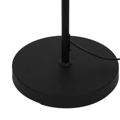 Pied de lampadaire en métal noir E27 H.140cm GoodHome Willet
