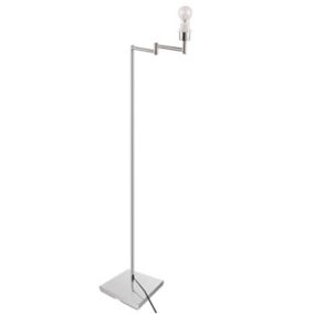 Pied de lampadaire Jabisen orientable E27 argent