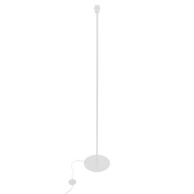 Pied de lampadaire métallique blanc Corep Ø23 x H.146cm