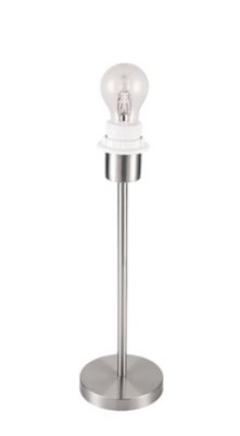 Pied de lampe à poser Guiterne E27 42W H.35cm argent