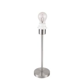 Pied de lampe à poser Guiterne E27 42W H.35cm argent