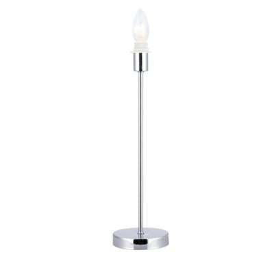 Pied de lampe Colours Phobos chrome h.34 cm 40w