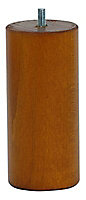 Pied de lit cylindrique H. 150 mm x ø70 mm merisier