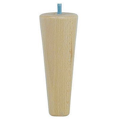 Pied de lit fuseau H. 150 mm x ø58 mm verni