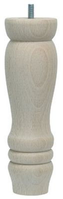 Pied de lit Quercy H. 200 mm x Ø 58 mm brut