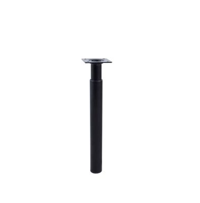 Pied de lit réglable en aluminium noir Bar Plus H. 24 / 38 x L. 3 cm