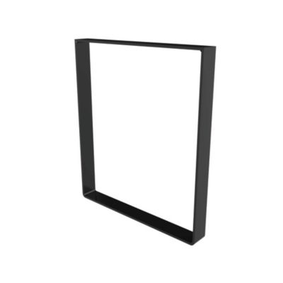 Pied de meuble cadre en acier noir Cime H. 40 cm