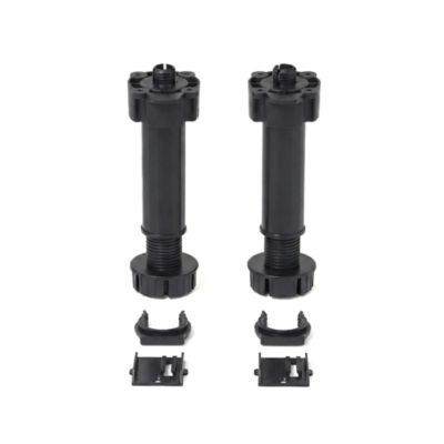 Pied de meuble de cuisine GoodHome H. 12.5 / 19.5 cm x ø 4.8 cm noir, 2 pièces