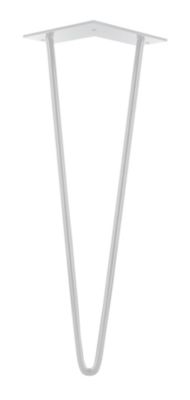 Pied de meuble filaire H. 40 cm Cime acier blanc