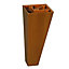 Pied de meuble triangulaire H. 100 mm x 45 mm x 45 mm merisier