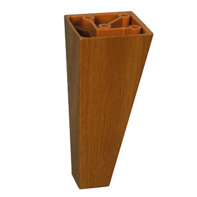 Pied de meuble triangulaire H. 100 mm x 45 mm x 45 mm merisier