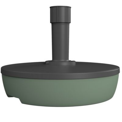 Pied de parasol EDA plastique gris et laurier 32kg