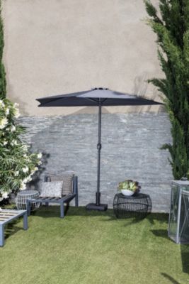 Pied de parasol intérieur 20kg de béton gris anthracite