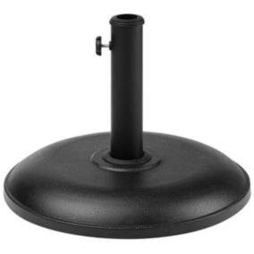 Pied de parasol rond en béton noir 45 cm CANZO