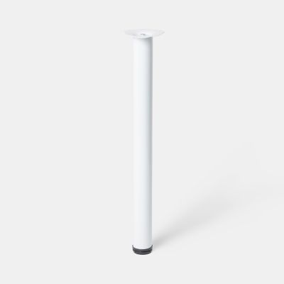 Pied de plan de travail GoodHome Nantua H. 87.5 cm / 90 cm x ø 6 cm blanc, 1 pièce