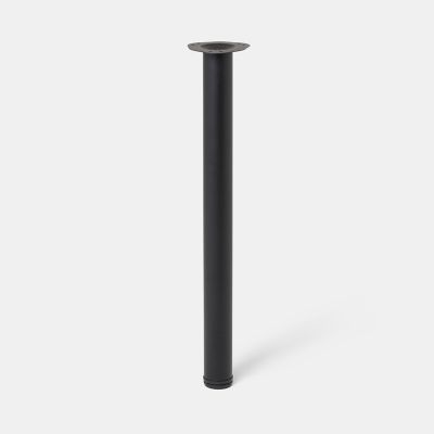 Pied de plan de travail GoodHome Nantua H. 87.5 cm / 90 cm x ø 6 cm noir, 1 pièce