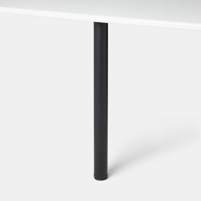 Pied de plan de travail GoodHome Nantua H. 87.5 cm / 90 cm x ø 6 cm noir, 1 pièce