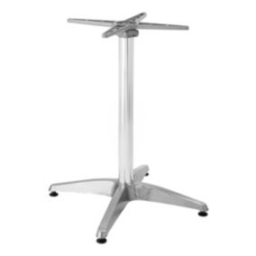 Pied de table avec système inclinable 72 cm en aluminium gris Derby  Oviala