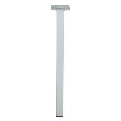 Pied de table Diall 25 x 25 x H. 800 mm blanc