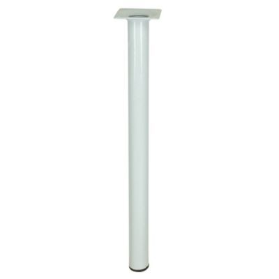 Pied de table Diall ø30 x H. 700 mm blanc