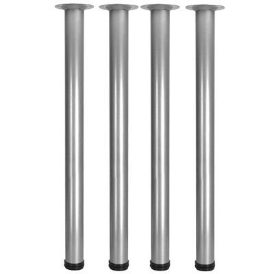 Pied de table Diall ø50 x 710 mm réglable, 4 pièces