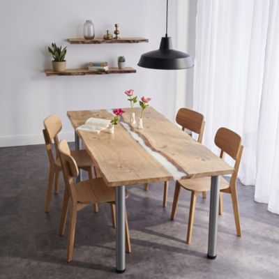 Pied de table Diall ø50 x 710 mm réglable, 4 pièces