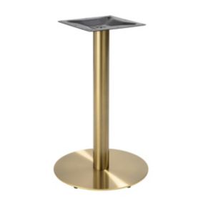 Pied de table en acier inoxydable or  Oviala