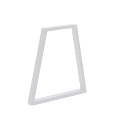 Pied de table en triangle Mottez en acier blanc H. 71 cm