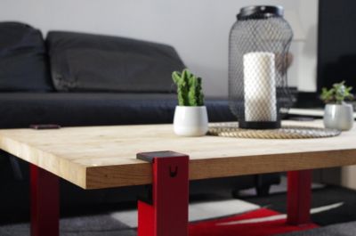 PIED DE TABLE ETAGERE MODULABLE SANS VIS 37,5 CM