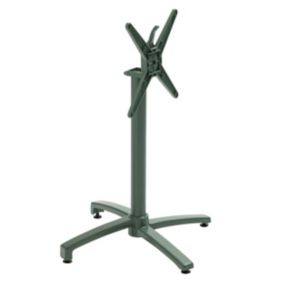 Pied de table inclinable 72 cm en aluminium vert foncé Klipo  Oviala