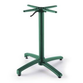 Pied de table inclinable 72 cm en aluminium vert foncé  Oviala