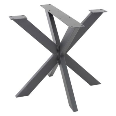 Pied de table ML-Design forme spider 85x71x85cm anthracite acier revêtu par poudre design industriel