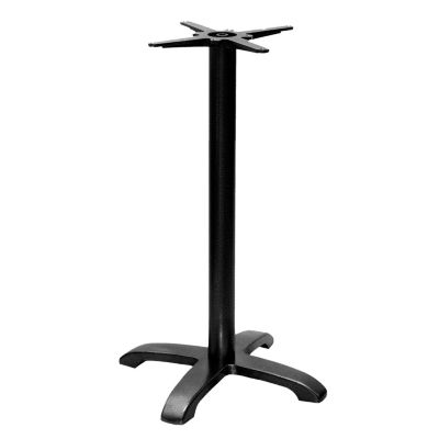 Pied de table pour mange-debout h110cm modèle Bazila noir - Restootab