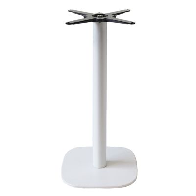 Pied de table pour mange-debout h110cm modèle Round blanc - Restootab
