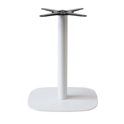 Pied de table pour table rectangulaire, modèle Round blanc - Restootab