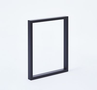 Pied de table rectangle Mottez H. 71 x l. 59 cm métal noir