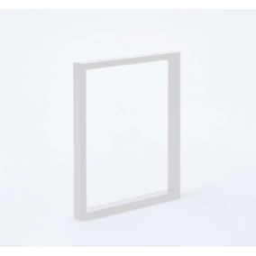 Pied de table rectangulaire Mottez en acier blanc H. 110 cm