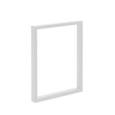 Pied de table rectangulaire Mottez en acier blanc H. 71 cm